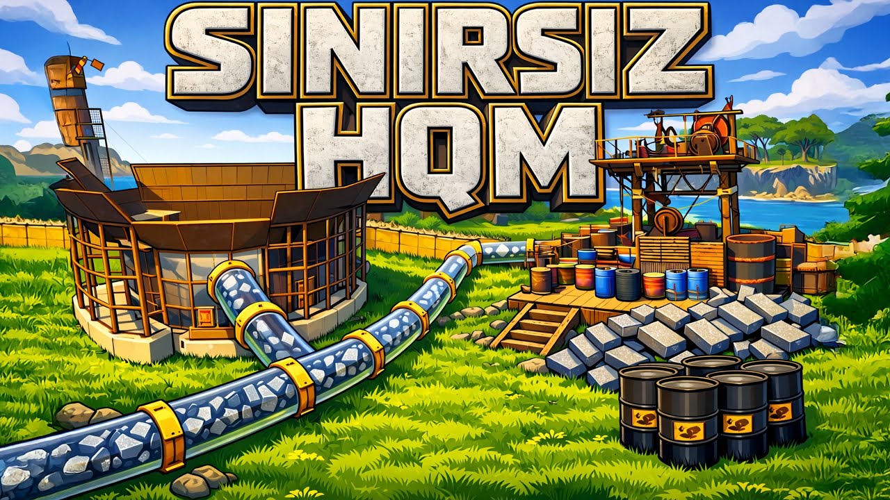 Maden Ocağını KAPATTIK! Sınırsız HQM ile KALE Kurduk | Rust T&uuml;rk&ccedil;e