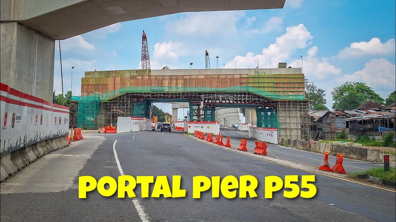 Cetakan Cor Portal Pier P55 Tol Jogja-Solo Mulai Dibongkar ‼️