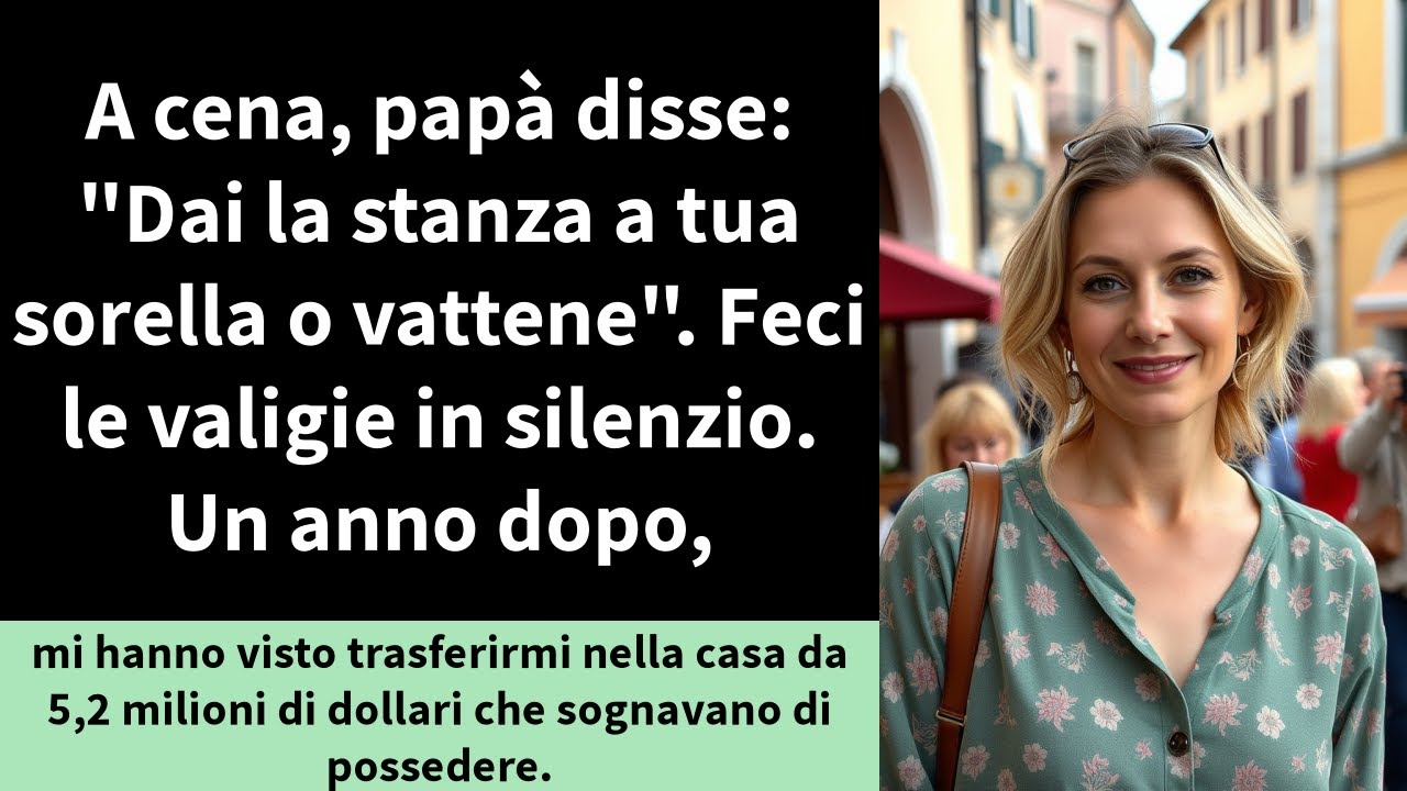 A cena, papà disse: 