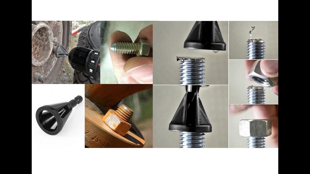 Инструмент для снятия внешней фаски или заусенцев с болтов.