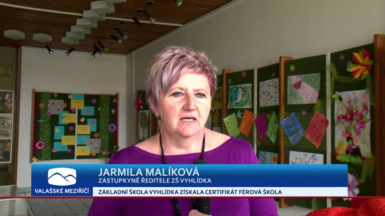 Základní škola Vyhlídka získala jako druhá v okrese certifikát Férová škola