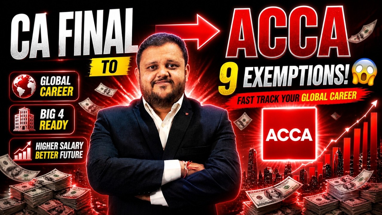 CA Final Students Can Complete ACCA Fast? 😱 | Up To 9 Exemptions Explained