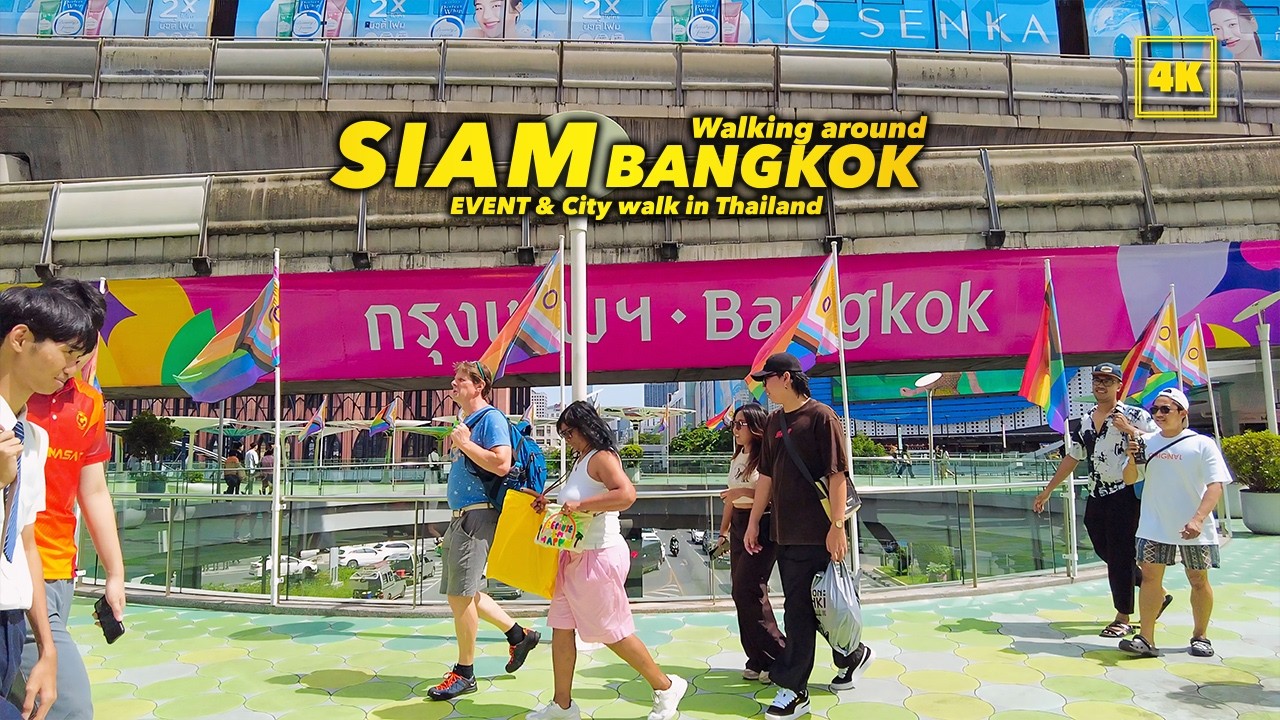 Relaxing video:Walk around SIAM,Bangkok Event & City Sound (June 2024)