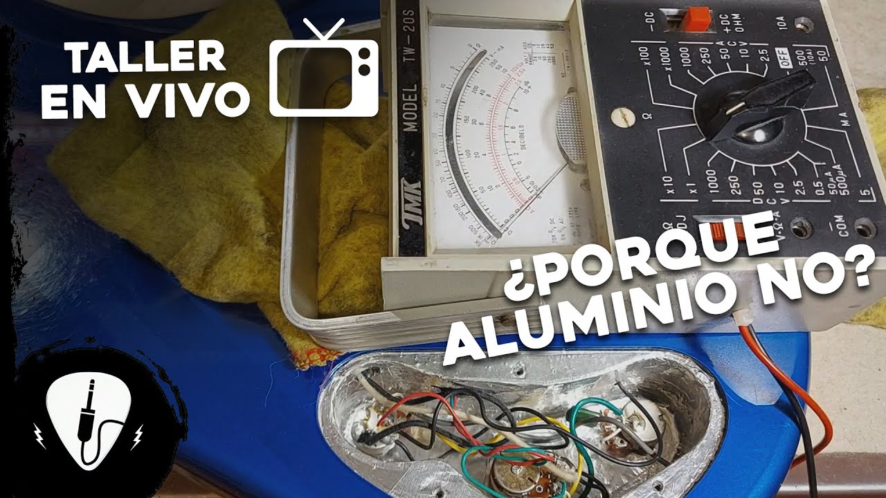 Blindaje de una Guitarra o Bajo con Aluminio Resumido en un Video.
