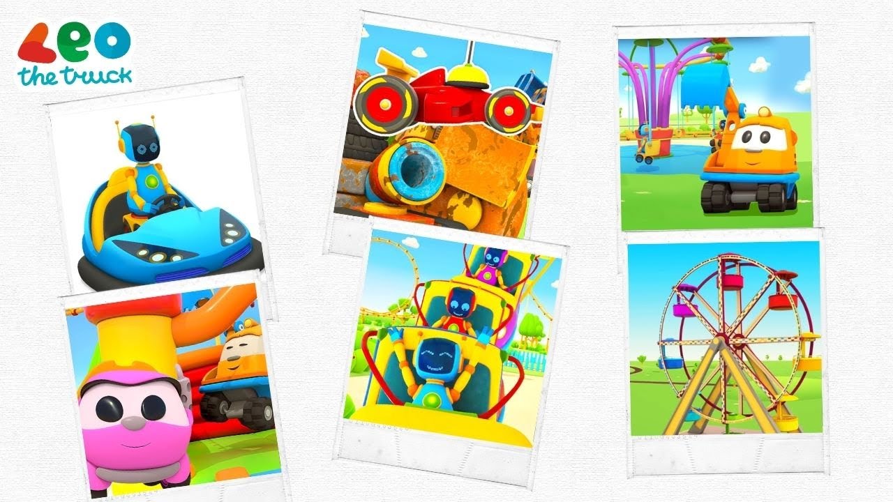 🚚 💛🤝 Compilation cartoni animati per bambini | Leo il Camion Curioso: Un Giorno al Parco Giochi! 🎠🎉🎪
