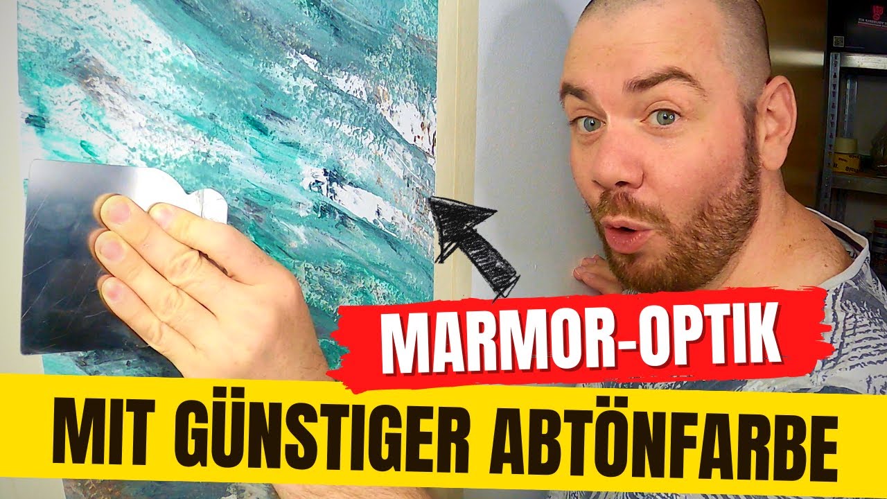 Marmor-Optik mit Abtönfarbe aus meiner Gesellenprüfung
