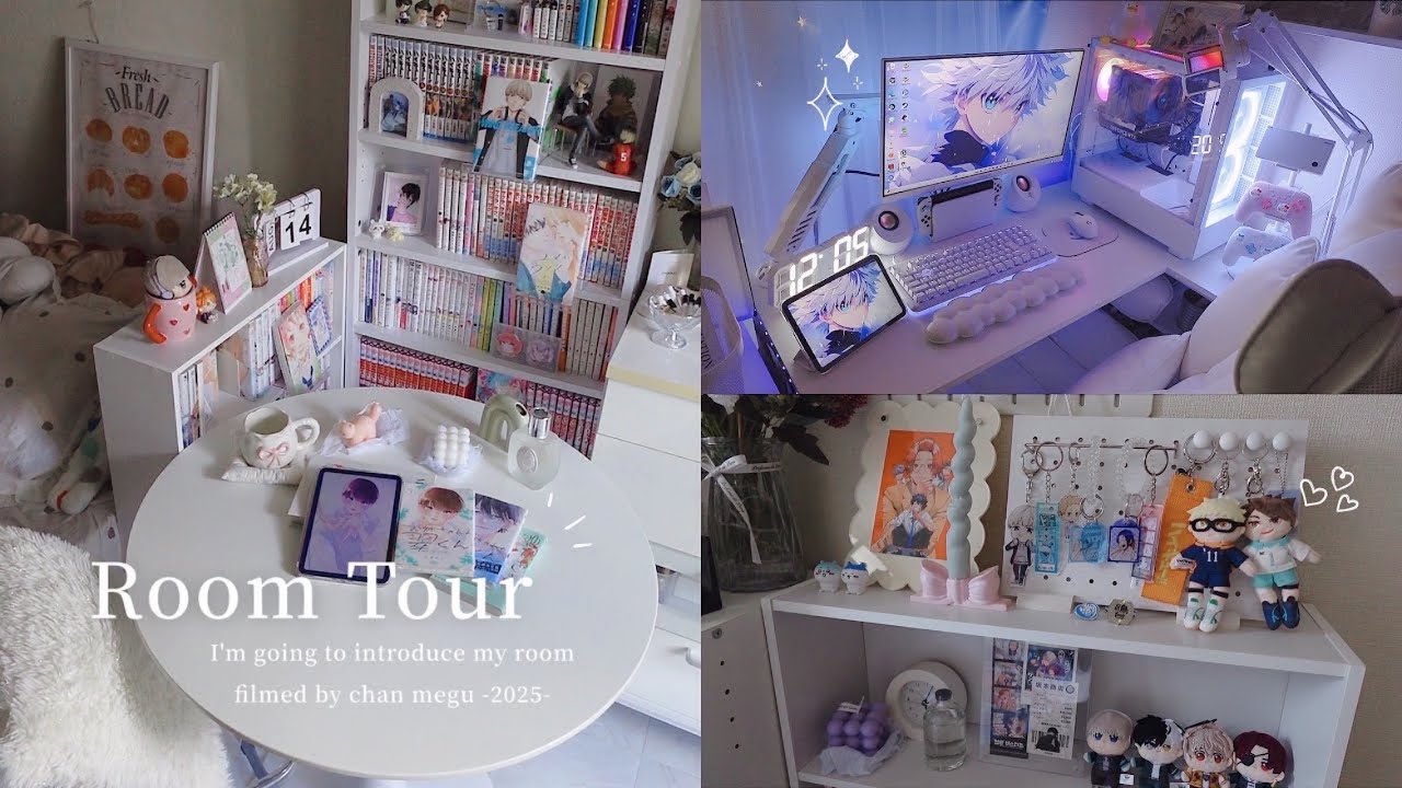 Room Tour| 6畳のオタク部屋＆ゲーム部屋紹介🎀漫画部屋🏡⋆*￤ルームツアー￤本棚紹介￤グッズ飾り方🧸￤社会人のお部屋