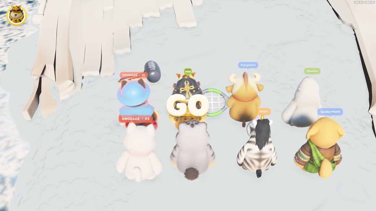 Shusho CARRIED - Party Animals gameplay