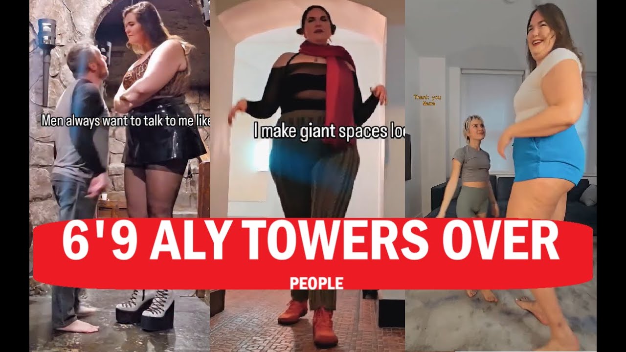 Эли, девушка ростом 206 см, легко возвышается над людьми.