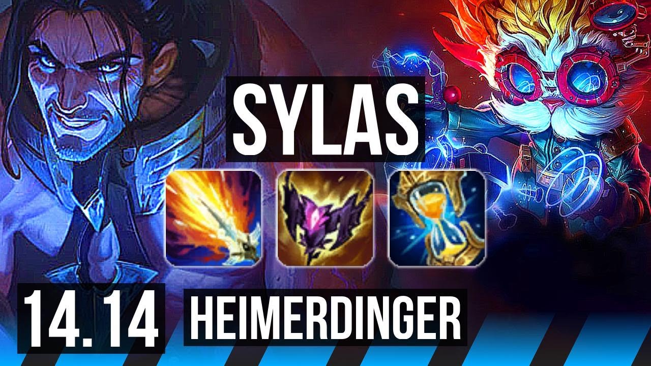 SYLAS vs HEIMERDINGER (MID) | 68% winrate, Legendary, 17/4/5 | NA Master | 14.14