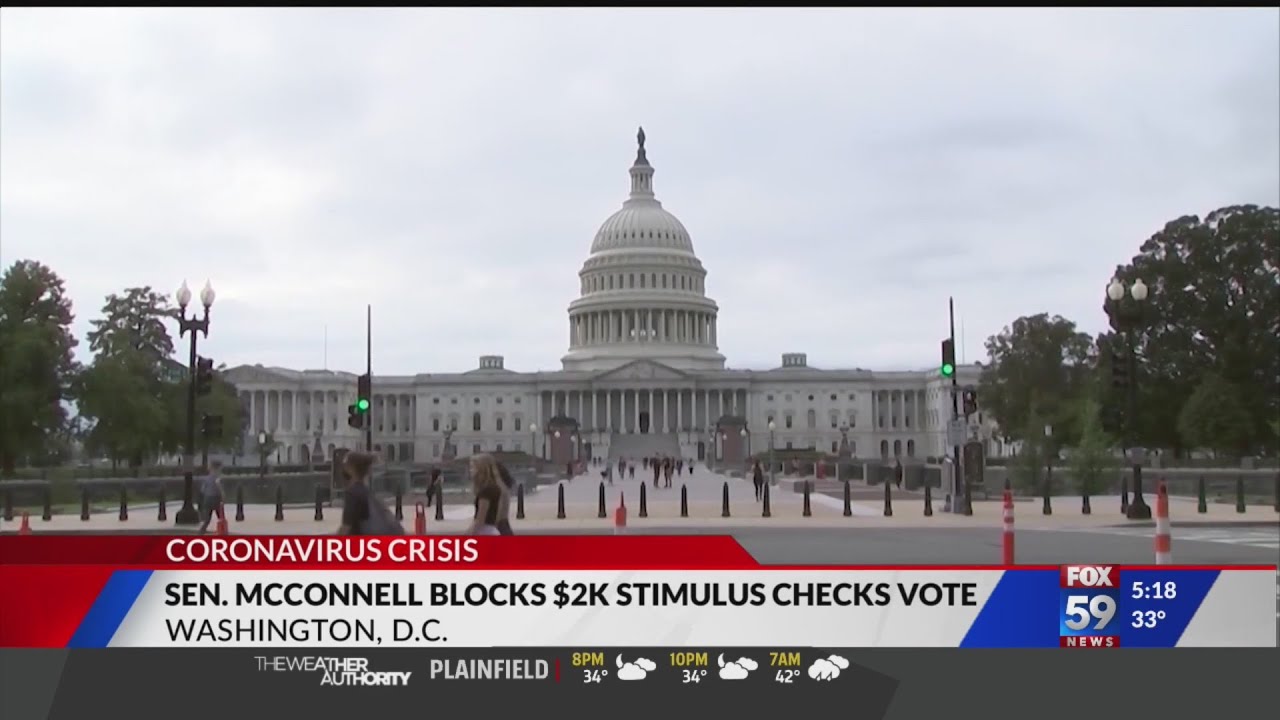 Sen. McConnell blocks $2K stimulus checks vote