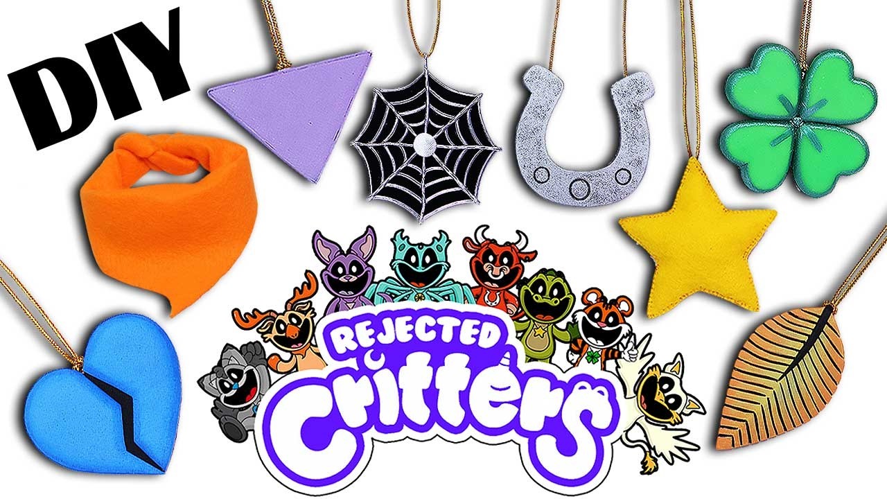 DIY: Cómo hacer los COLGANTES de los Smiling Critters RECHAZADOS de Poppy playtime 100% REALISTAS