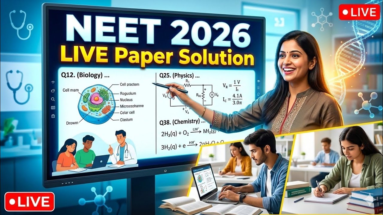 NEET 2026 | Решения онлайн-экзаменационных заданий NEET на хинди | Вопросы, которые будут на экза...