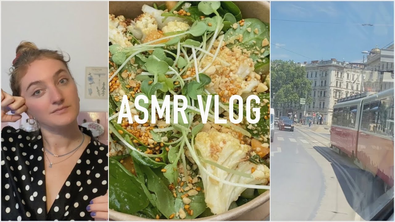 ASMR Vlog 🌞 a day in my life in Vienna🤎🍜 what I eat in a day