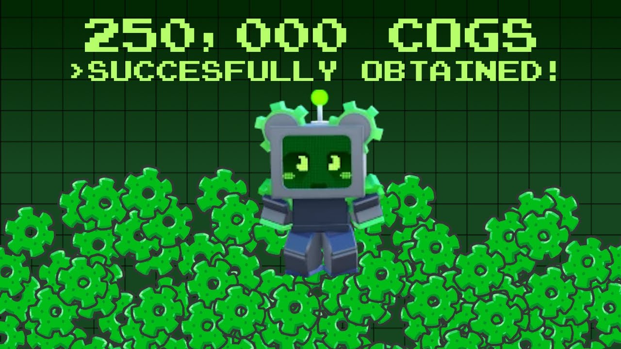 Collecting 250,000 Cogs in total for a ROBO CUB BUDDY! | Bee Swarm Simulator