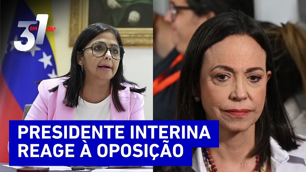 Delcy manda recado a María Corina e diz que não vai prejudicar a paz