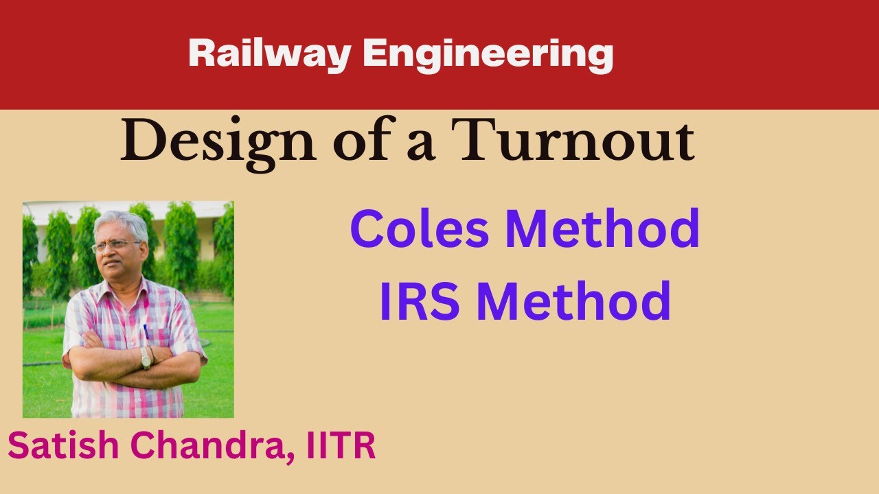 #Turnout Design of a #railway turnout. #Coles Method and #Indian Railways Method, with all details.