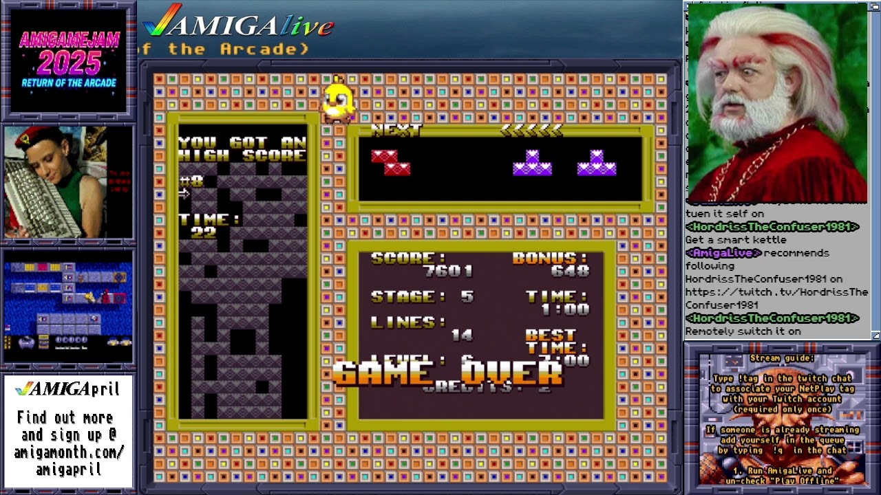 Niyannii playing Amiga GlowPoint (AmiGameJam 2025)