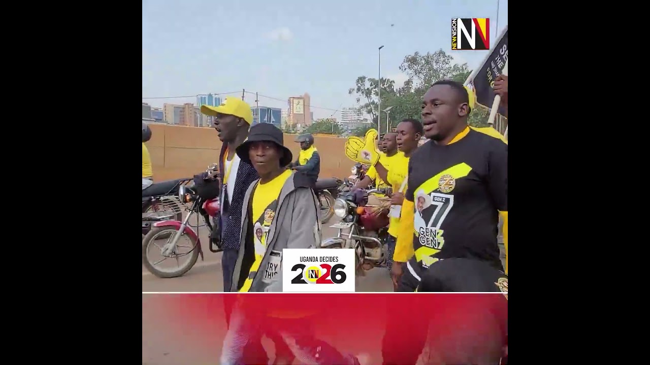 NRM supporters erupt in celebrations after President Museveni's win