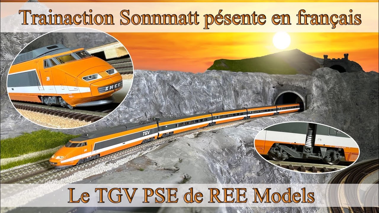 Un bolide sur rails - Le manifique TGV PSE de REE Models en H0 - Article TGV-001S