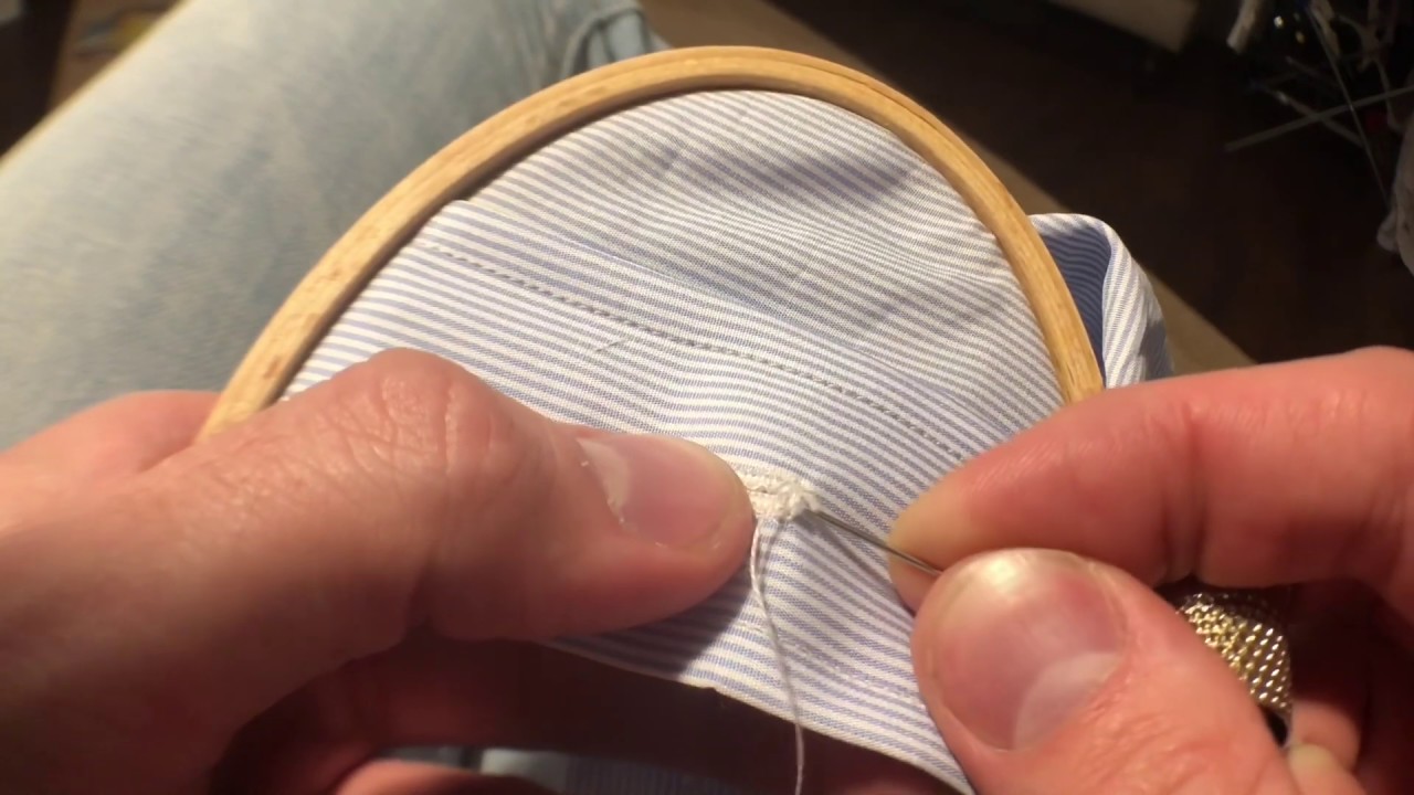 HOW TO: Hand sewn buttonhole.