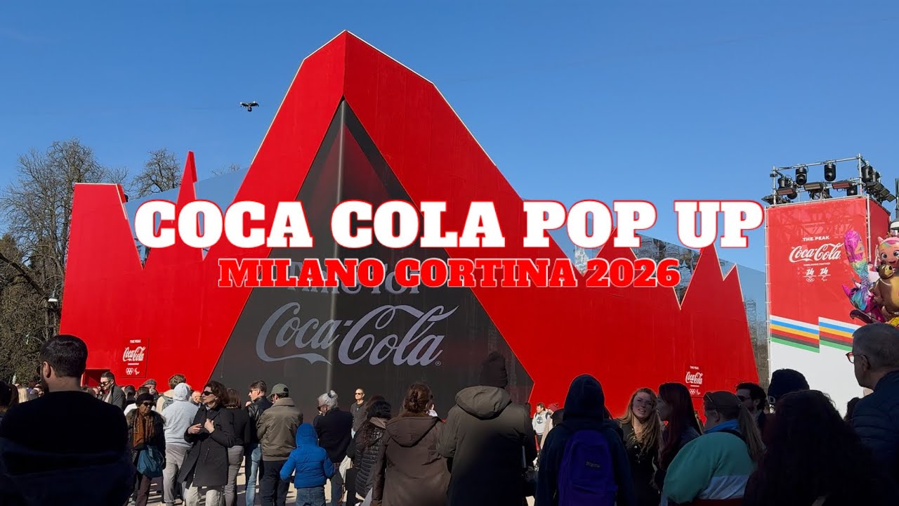 COCA COLA POP UP IN MILAN |FOR MILANO CORTINA 2026