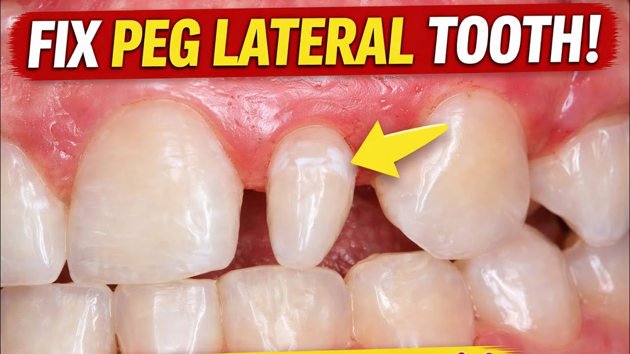 Peg Lateral Correction | Simple Composite Bonding Technique | Dr.Dentique-hub 