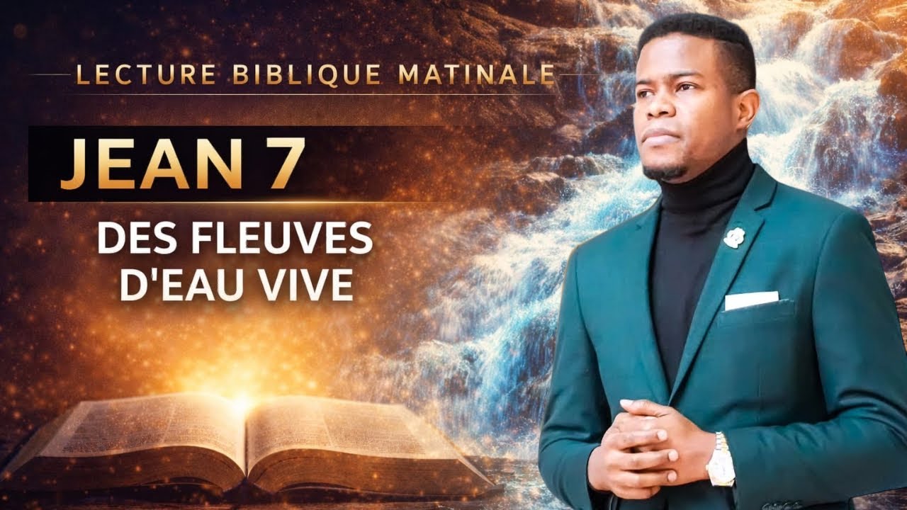 Évangile selon Jean chapitre 7 – Des fleuves d'eau vive (10min de lecture)