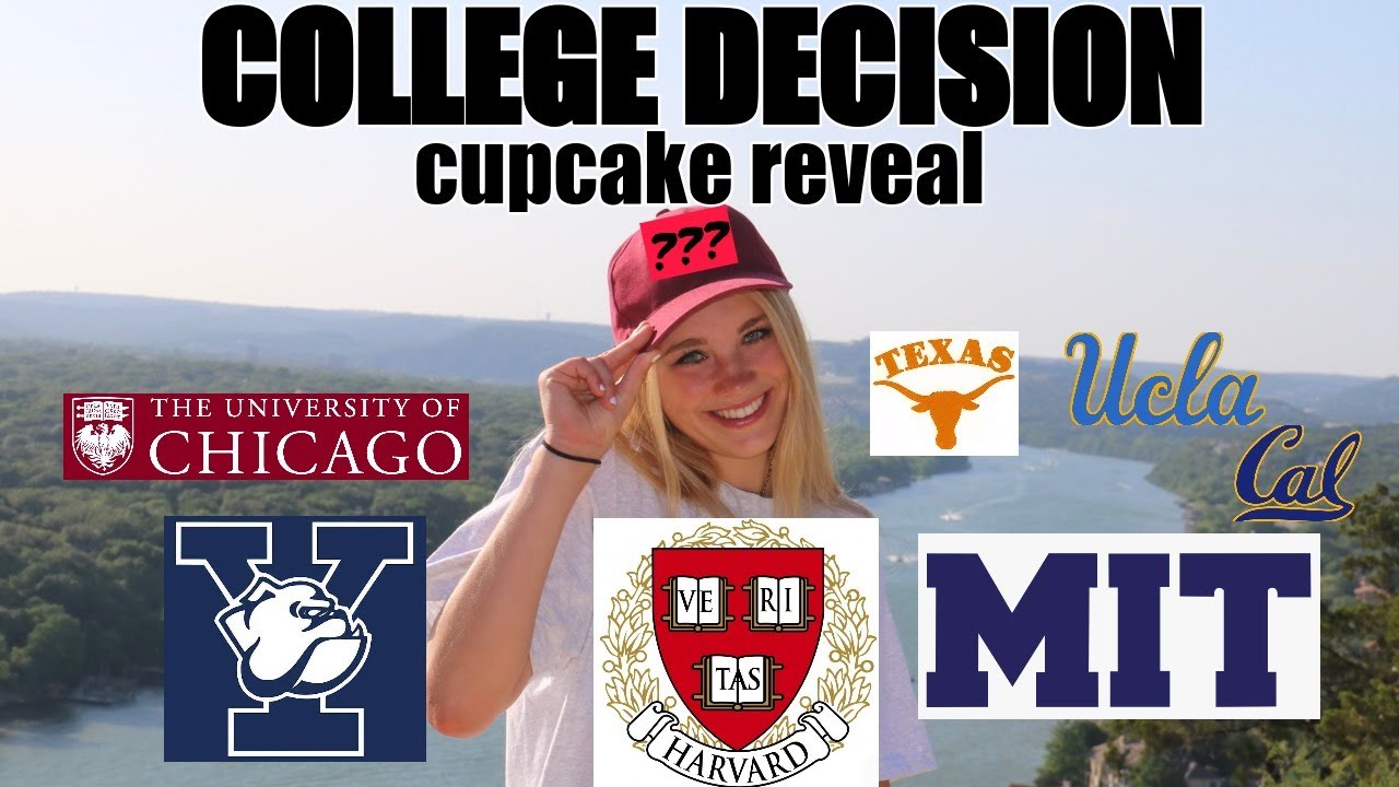 COLLEGE DECISION CUPCAKE REVEAL/REACTION... HARVARD, YALE, MIT, IVIES, UCs, ETC...