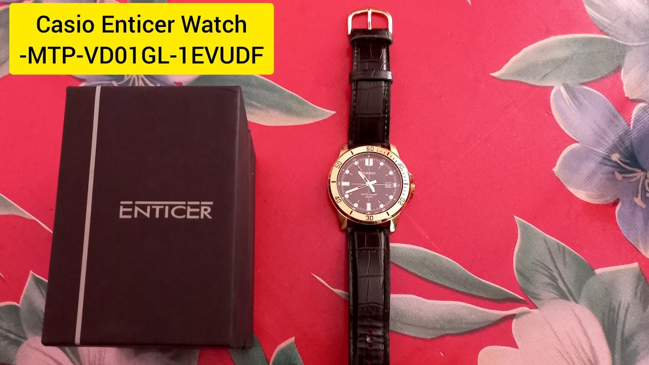 Casio Enticer Watch-MTP-VD01GL-1EVUDF unboxing and review