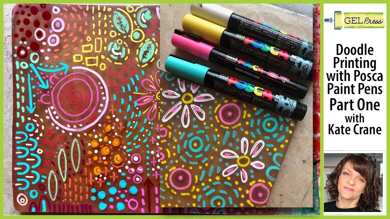 Gel Press Funky Doodles PART ONE with Kate Crane