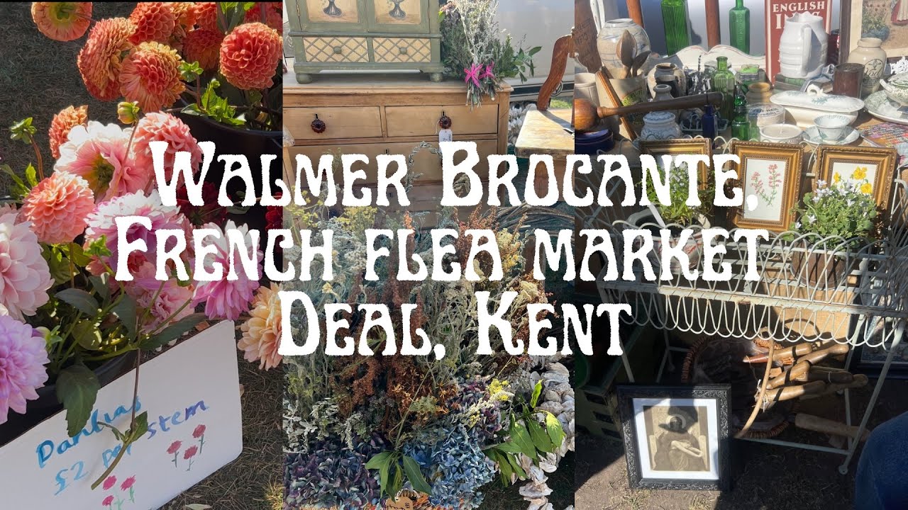 🇫🇷 Brocante Vlog | French flea market in the seaside town of Deal, Kent. August Bank Holiday☀️🌊 