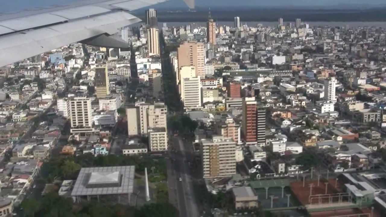 GYE Take Off & Landing. Toma y Despegue con sobrevuelo en Guayaquil.