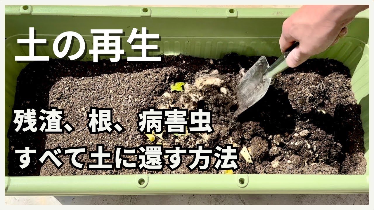 【土のリサイクル】消毒、ふるい、根もそのまま最短1週間でリサイクルできます！／土の再生／家庭菜園／カルスNC-R