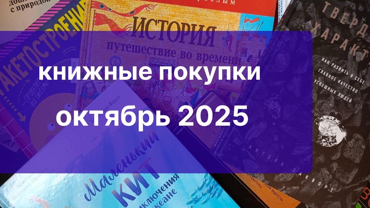 Книжные покупки октябрь 2025 года