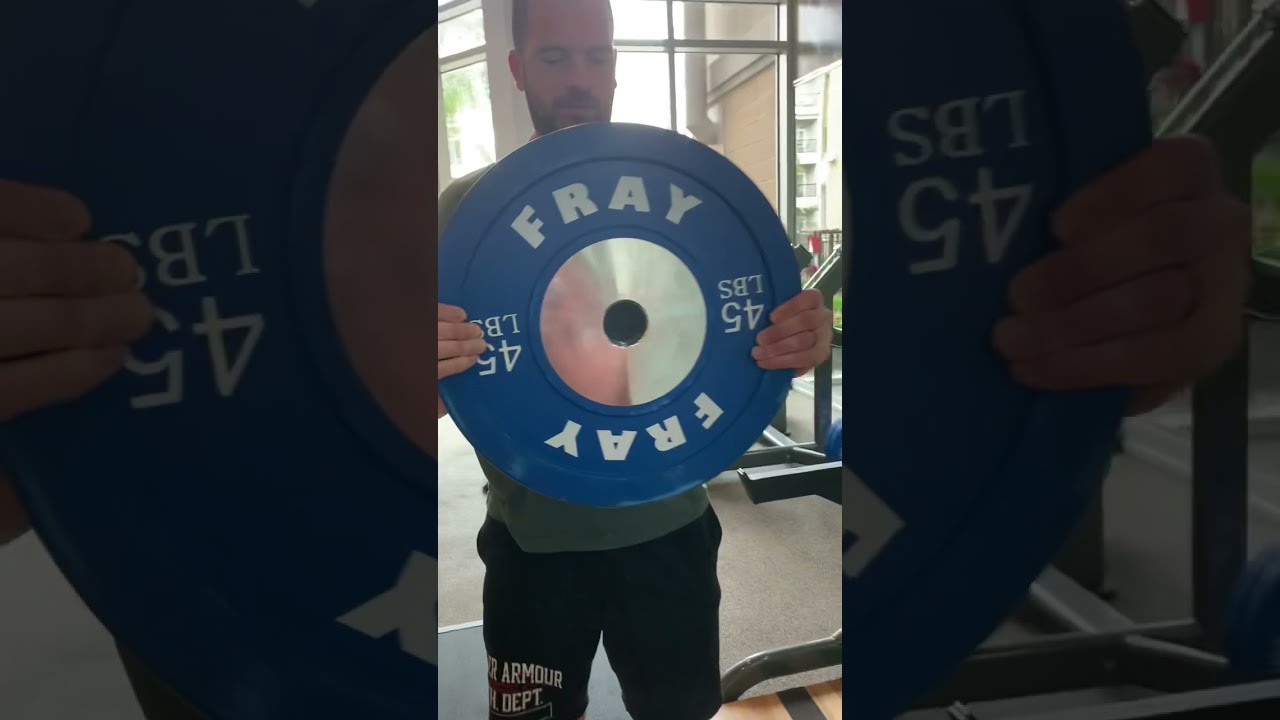 45lb Plate Max Time &lsquo;Gun Hold&rsquo; Exercise | #youtubeshort #gunhold