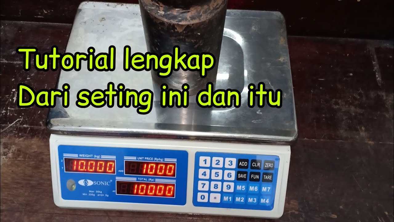 Cara kalibrasi timbangan sonic 30kg model baru