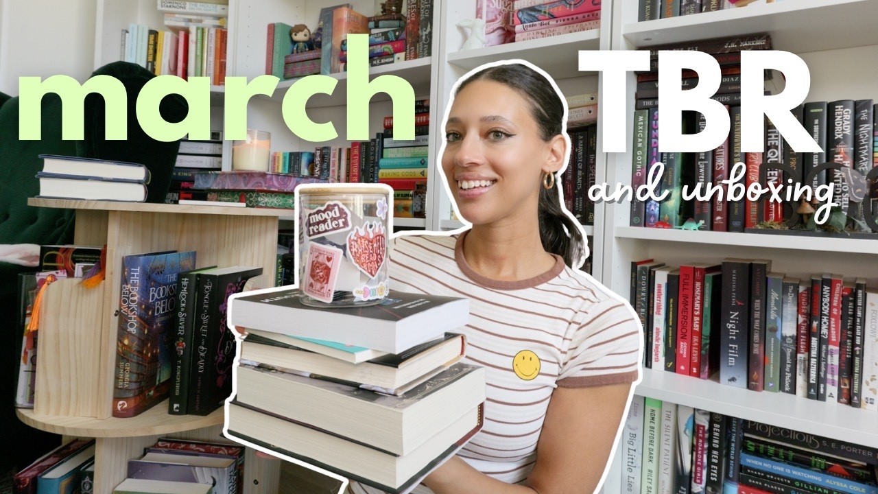 TBR JAR выбирает книги для чтения на март 💚🌷Ежемесячная распаковка книг!