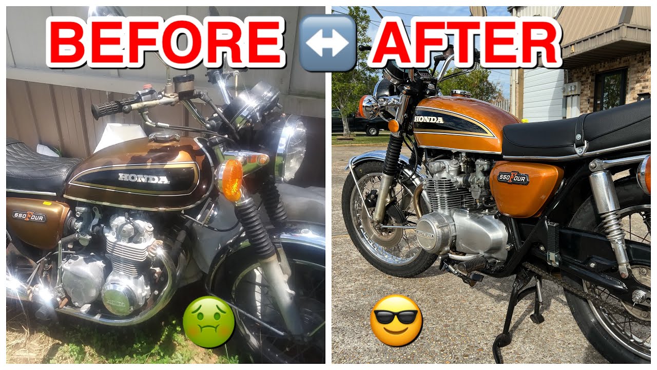 Honda CB550 FOUR Brought Back from the DEAD! 48 Year Later and WOW!!!