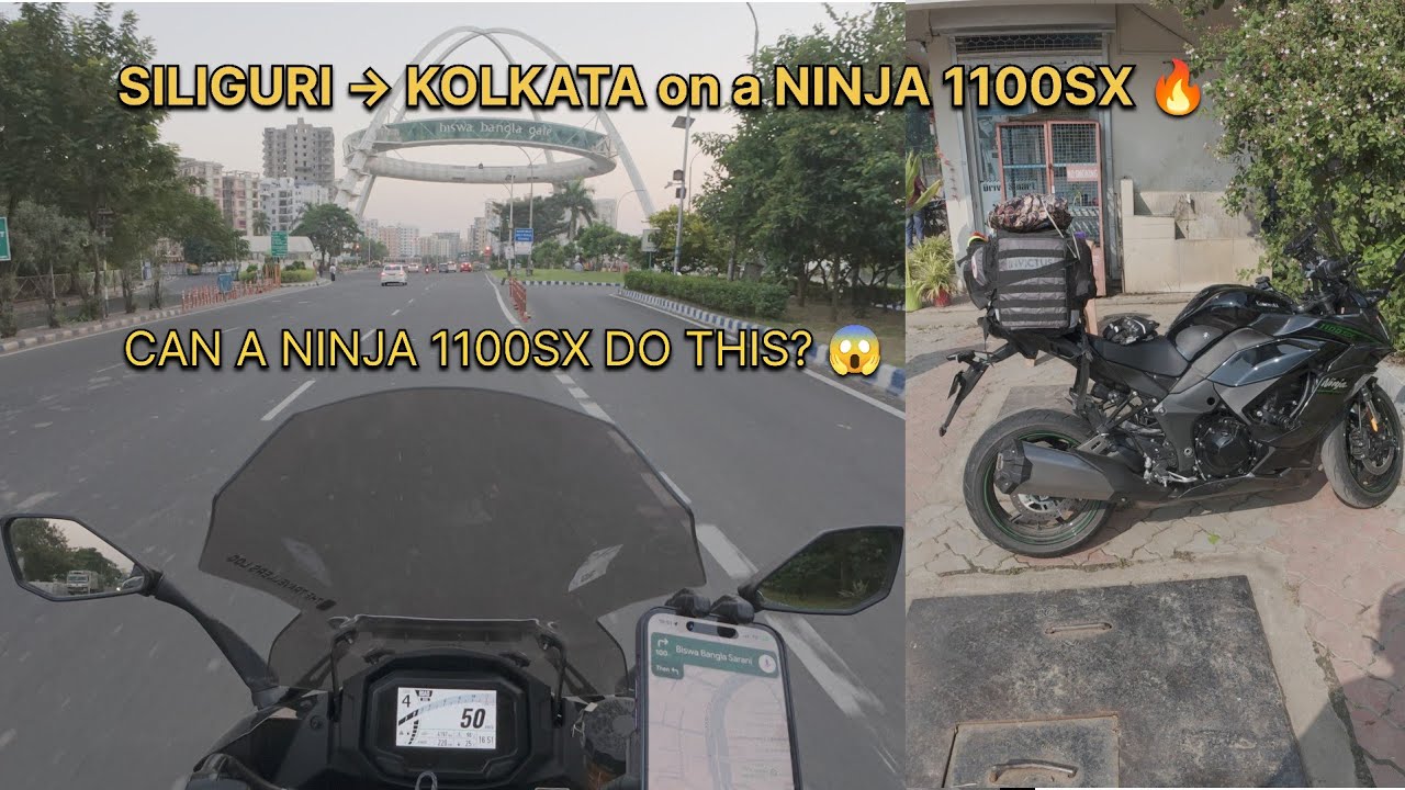Siliguri to Kolkata Bike Ride | Kawasaki Ninja 1100SX Road Trip India