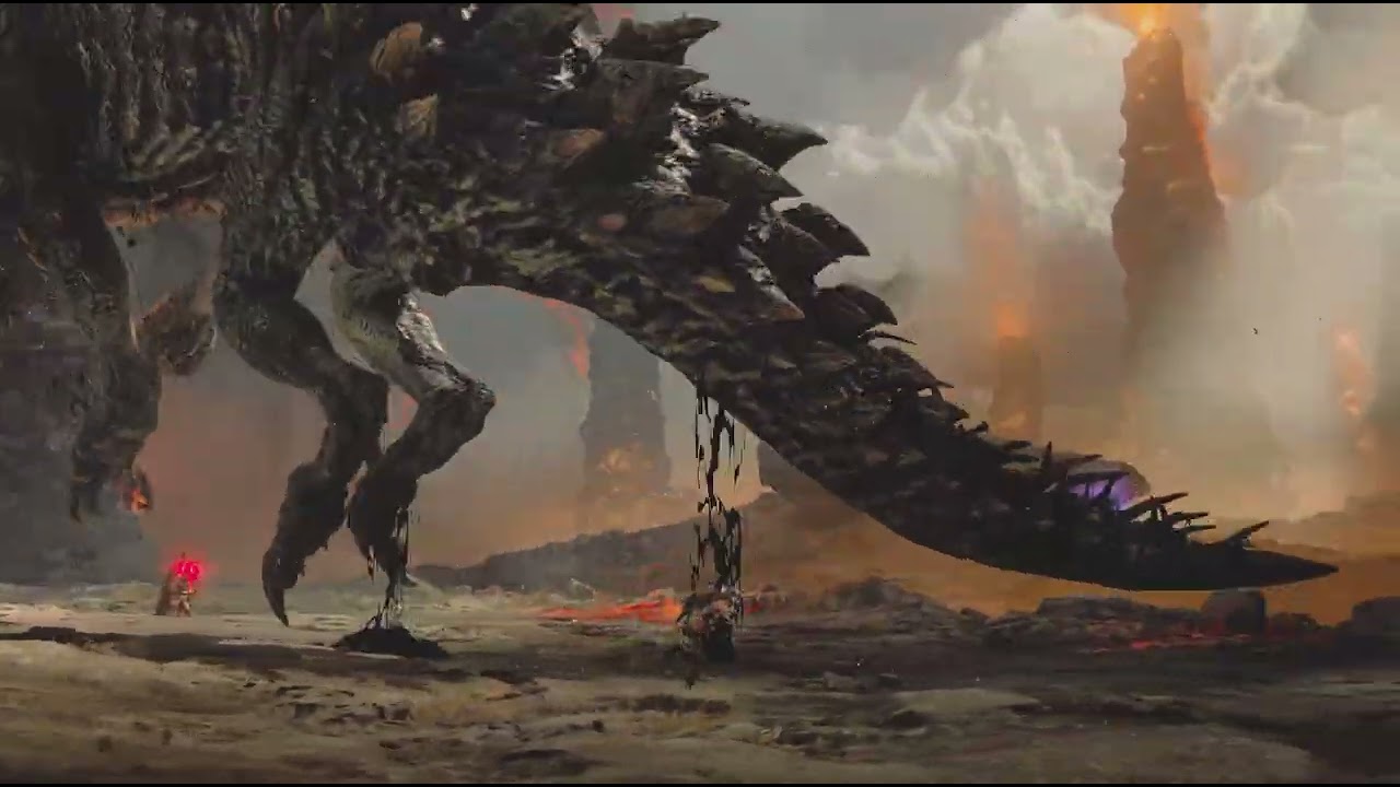 Flying volcanic eruption
