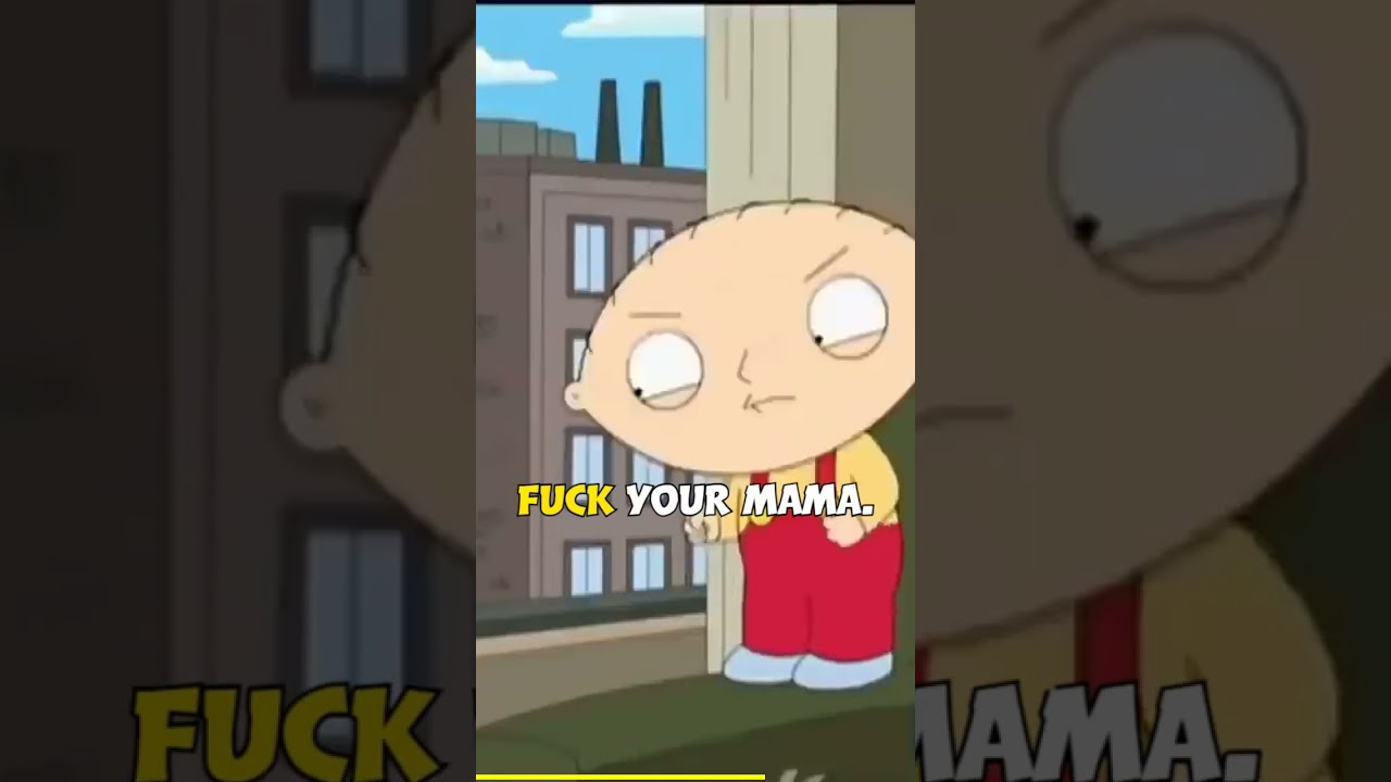 Stewie in a charming rough neighborhood