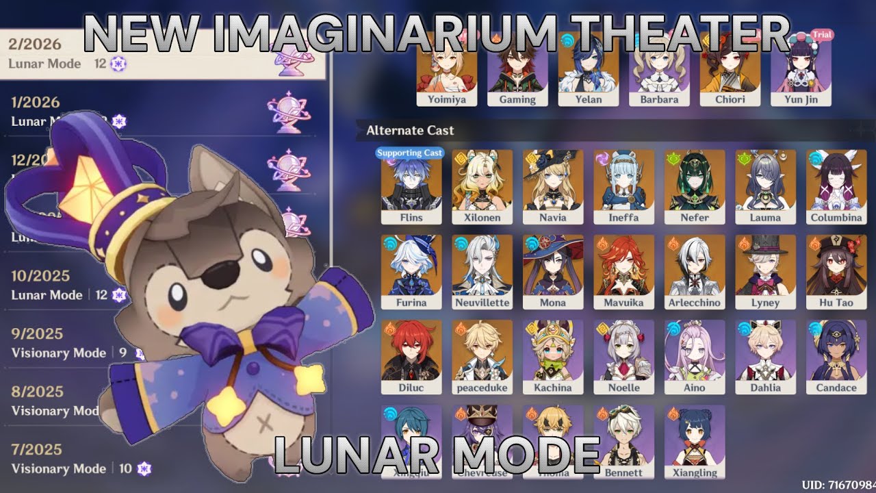 NEW 6.3 Imaginarium Theater | Act 12 Lunar Mode | Genshin Impact