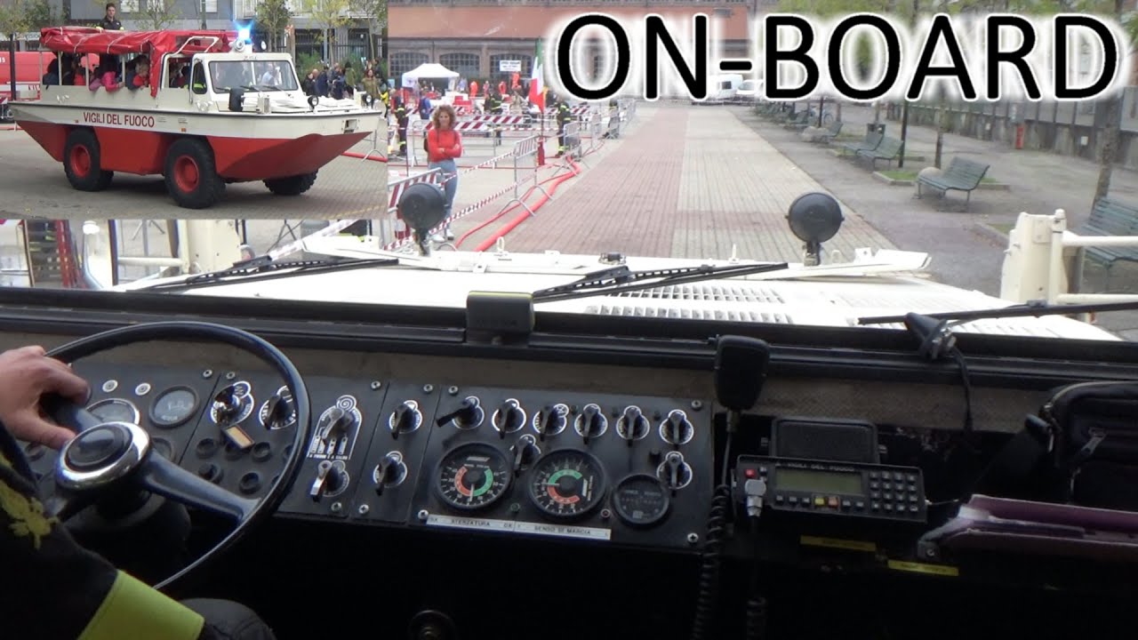 [ON-BOARD] Mezzo Anfibio Fiat 6640 AMDS dei Vigili del Fuoco di Milano