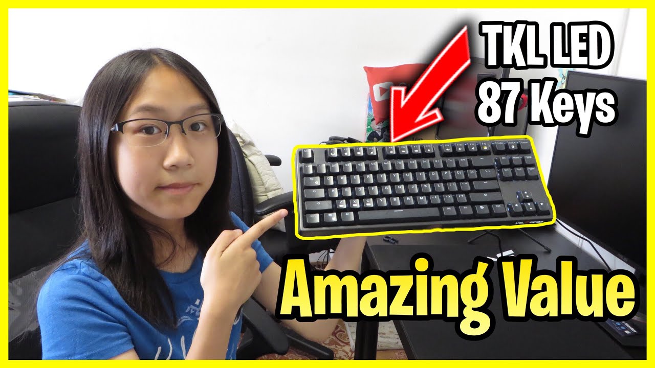Budget Velocifire TKL 87 Key LED Mechanical Keyboard Review - Try It On Fortnite