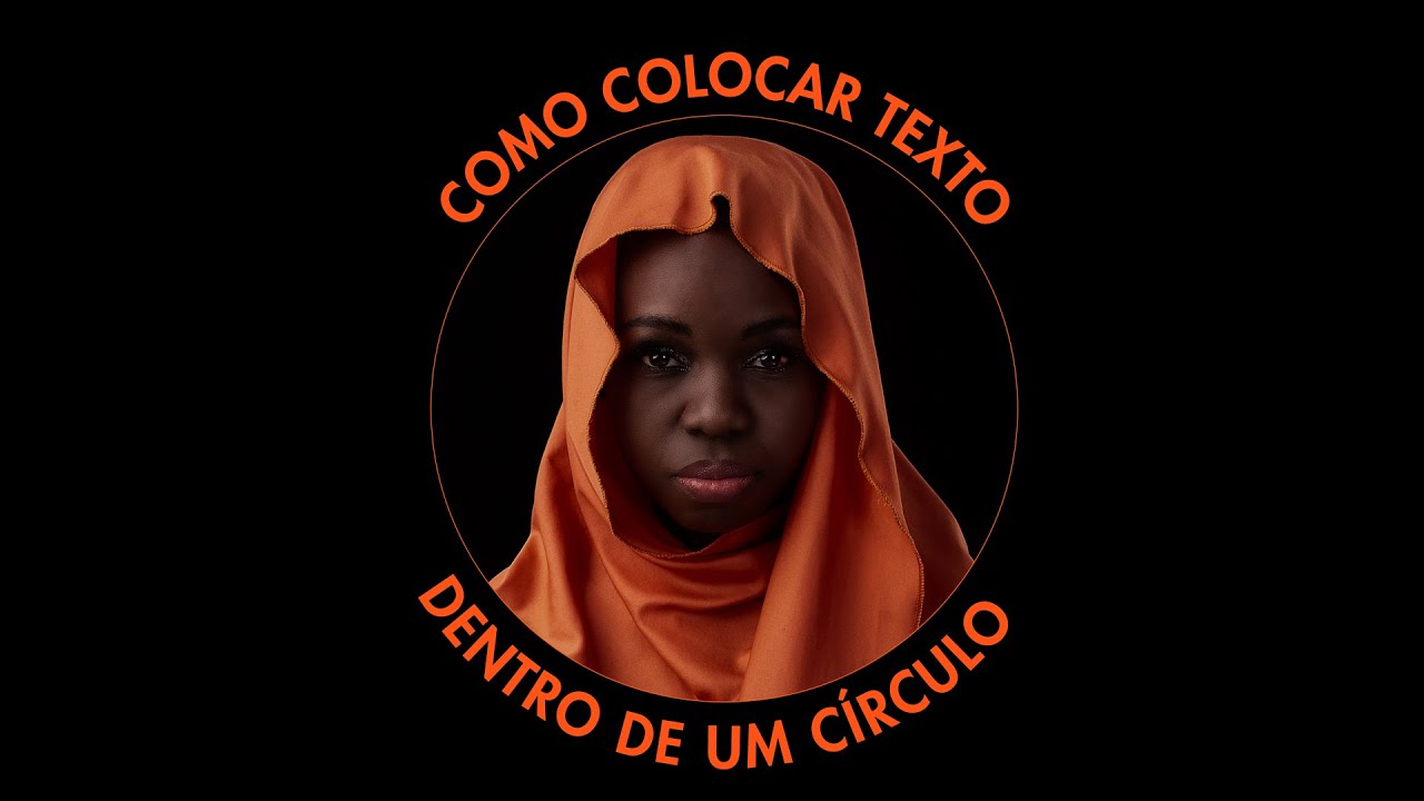 Como escrever um texto dentro de um círculo no Photoshop.