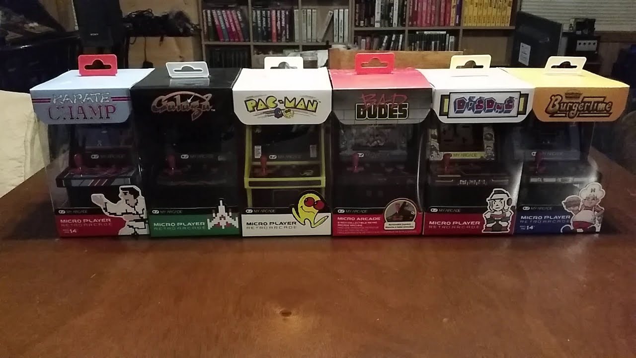 My Arcade Micro Player Retro Arcade pt.1 - Karate Champ & Galaga unboxing & game play