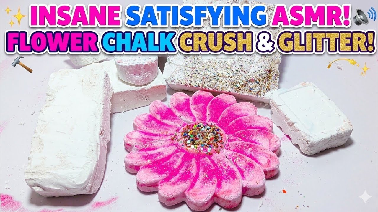Soft & Fluffy Gym Chalk Crush 🧈✨ Buttery Crispy ASMR | Oddly Satisfying Powder Sounds