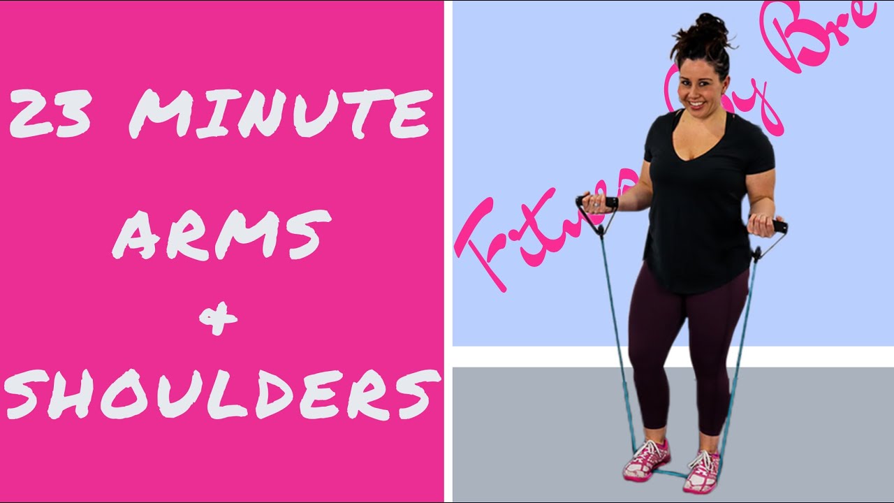 RESISTANCE BAND Workout: 23 Minute Upper Body Workout You Can Do Anywhere (Arms / Shoulders)