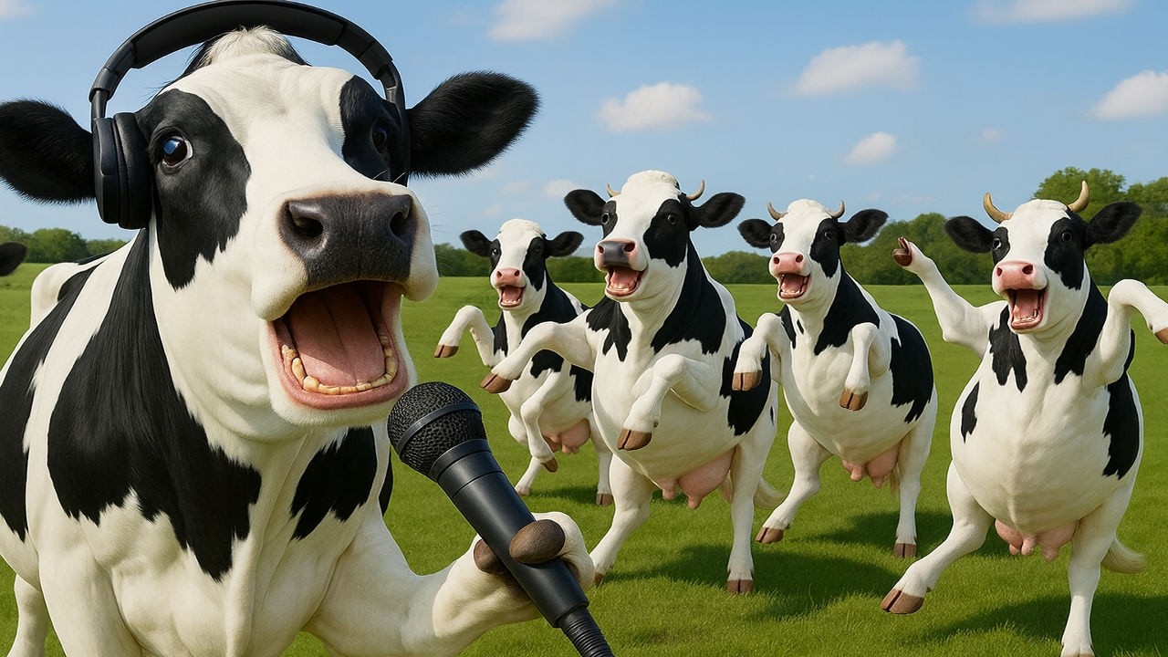 FUNNY COW DANCE 10 │ Cow Song & Cow Videos (Official Moo Video 4K)